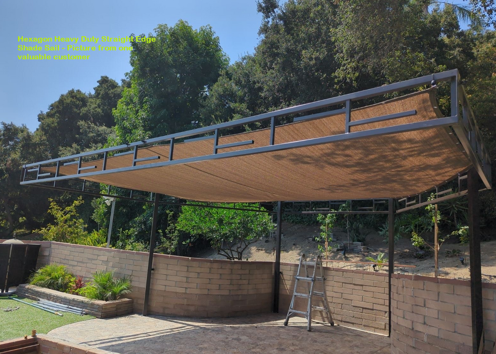 HDPE Straight-Edge Rectangle Sail – Walnut
