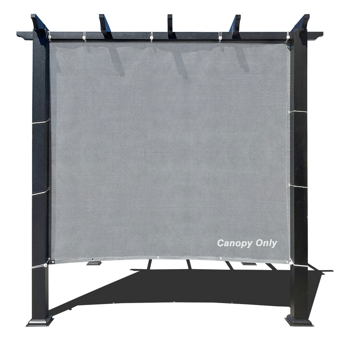 HDPE Sun Shade Cover Panel with 4-Side Grommets – Grey