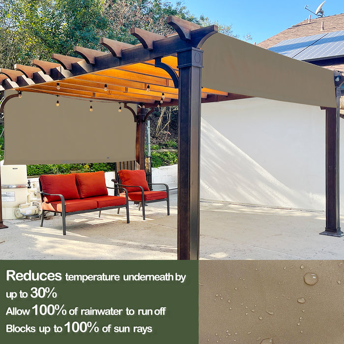 Waterproof Pergola Cover with Rod Pockets – Muddy Water