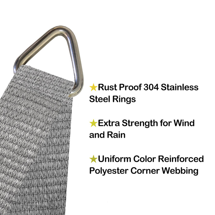 HDPE Curved-Edge Sail – Grey