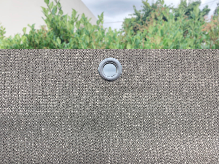 HDPE Sun Shade Cover Panel with 4-Side Grommets – Grey