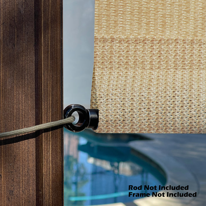 HDPE Breathable Pergola Shade Cover Replacement with Rod Pockets – Beige