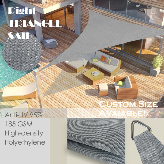 HDPE Curved-Edge Sail – Grey