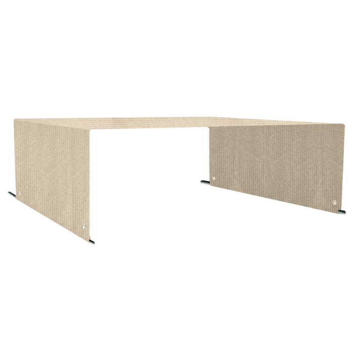 HDPE Breathable Pergola Shade Cover Replacement with Rod Pockets – Smoke Tan