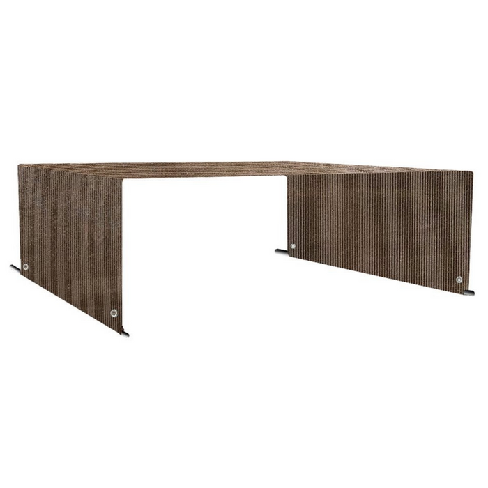 HDPE Breathable Pergola Shade Cover Replacement with Rod Pockets – Brown