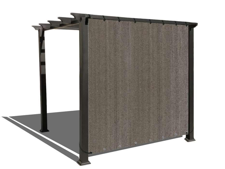 HDPE Sun Shade Cover Panel with 2-Side Grommets – Brown