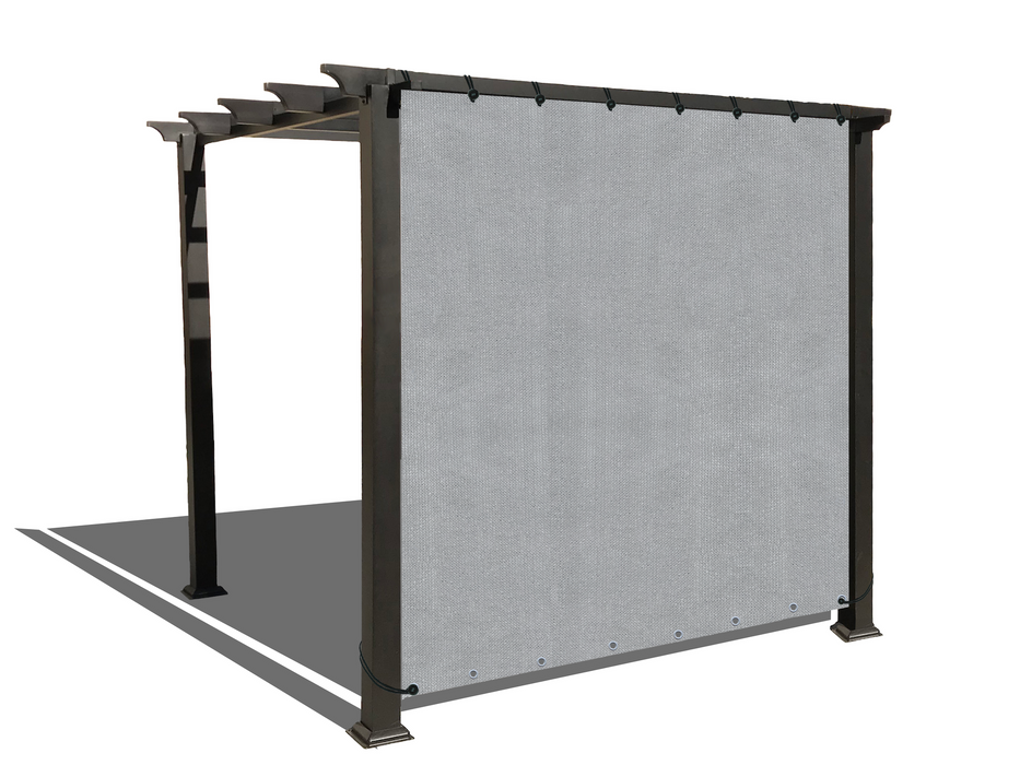 HDPE Sun Shade Cover Panel with 2-Side Grommets – Smoke Tan
