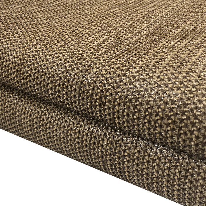 HDPE Sun Shade Cover Panel with 2-Side Grommets – Walnut