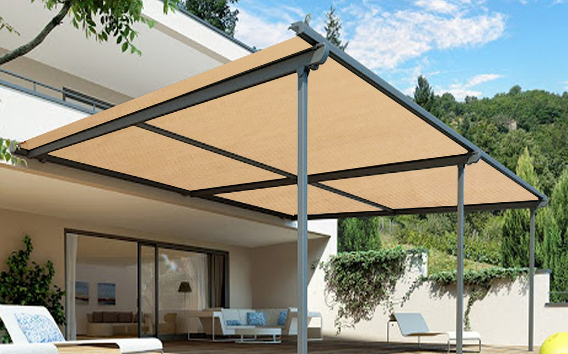 HDPE Fabric Roll 90% Shade Cloth Cover – Beige