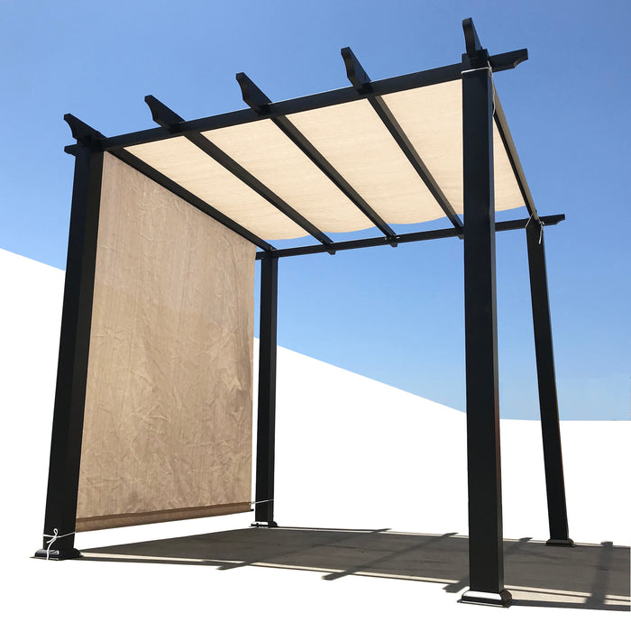 HDPE Breathable Pergola Shade Cover Replacement with Rod Pockets – Beige