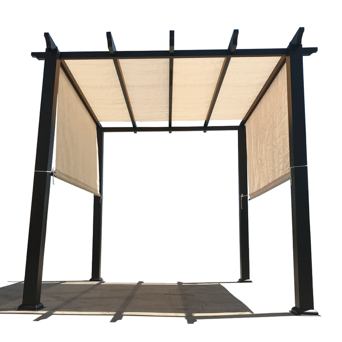 HDPE Breathable Pergola Shade Cover Replacement with Rod Pockets – Beige