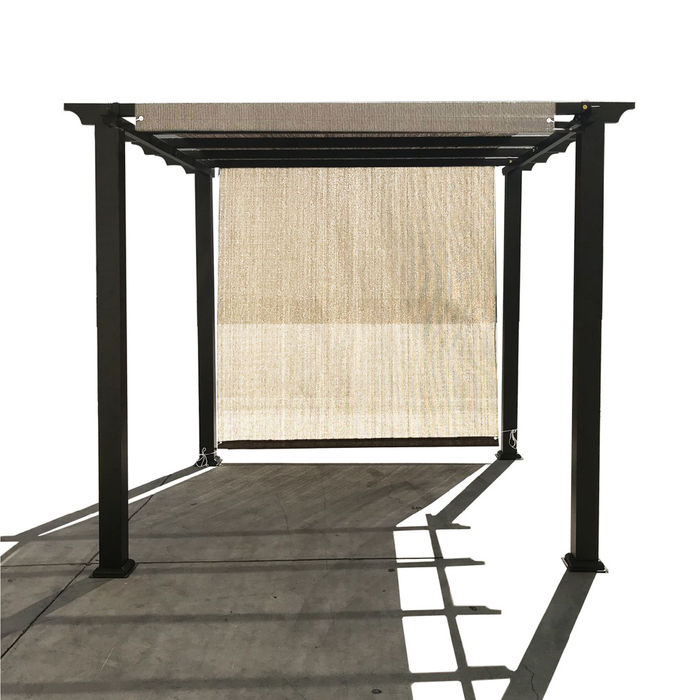 HDPE Breathable Pergola Shade Cover Replacement with Rod Pockets – Beige