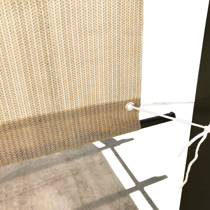 HDPE Breathable Pergola Shade Cover Replacement with Rod Pockets – Beige