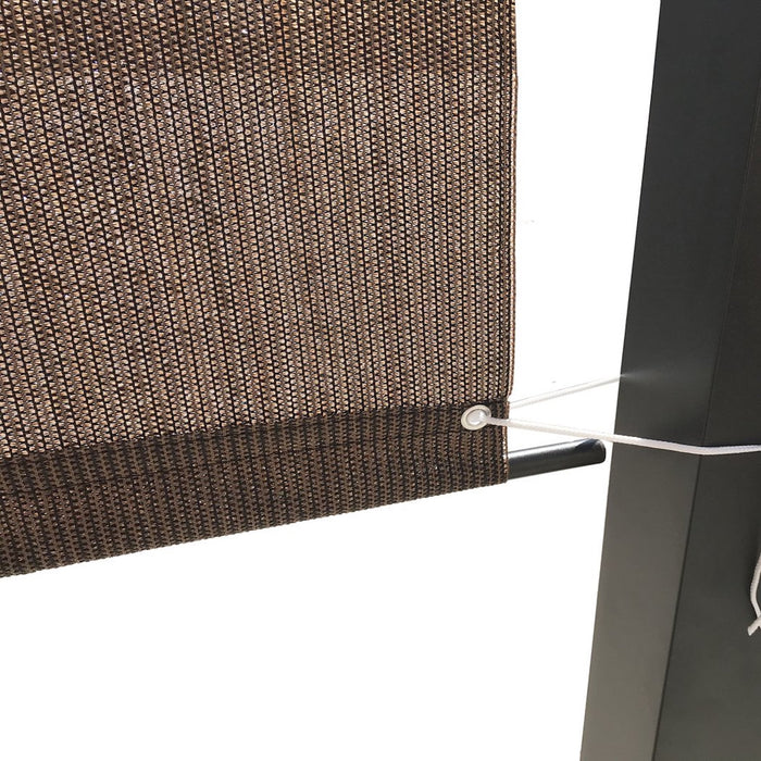 HDPE Breathable Pergola Shade Cover Replacement with Rod Pockets – Brown