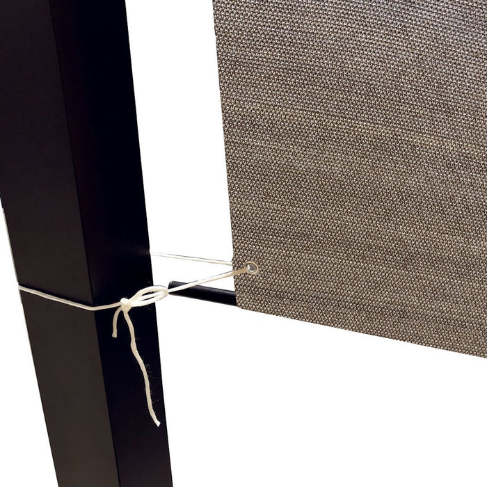 HDPE Breathable Pergola Shade Cover Replacement with Rod Pockets – Walnut