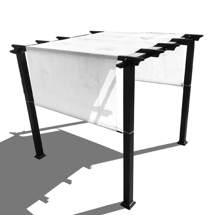 HDPE Pergola Cover with Rod Pockets – White