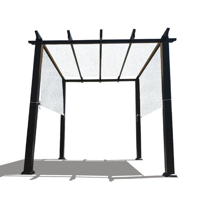 HDPE Pergola Cover with Rod Pockets – White