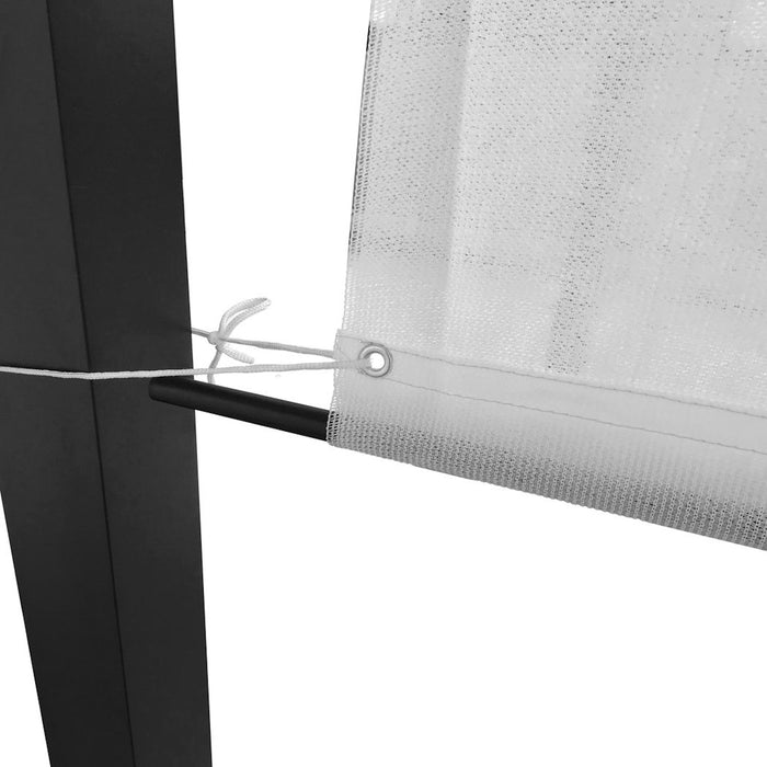 HDPE Pergola Cover with Rod Pockets – White