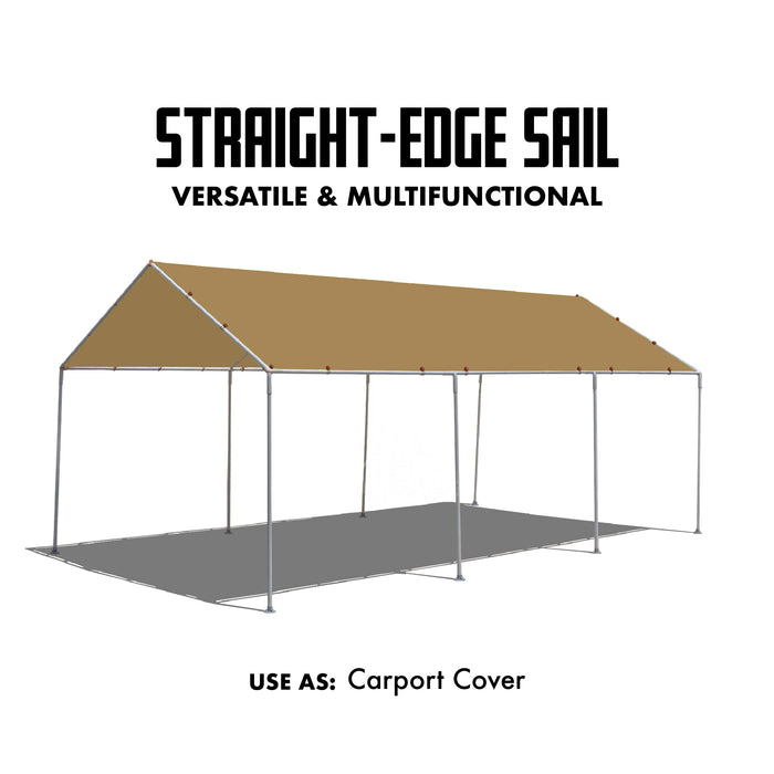 HDPE Straight-Edge Rectangle Sail – Walnut