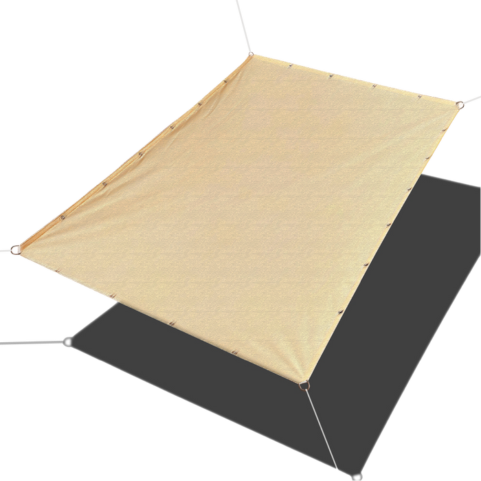 HDPE Straight-Edge Rectangle Sail – Beige