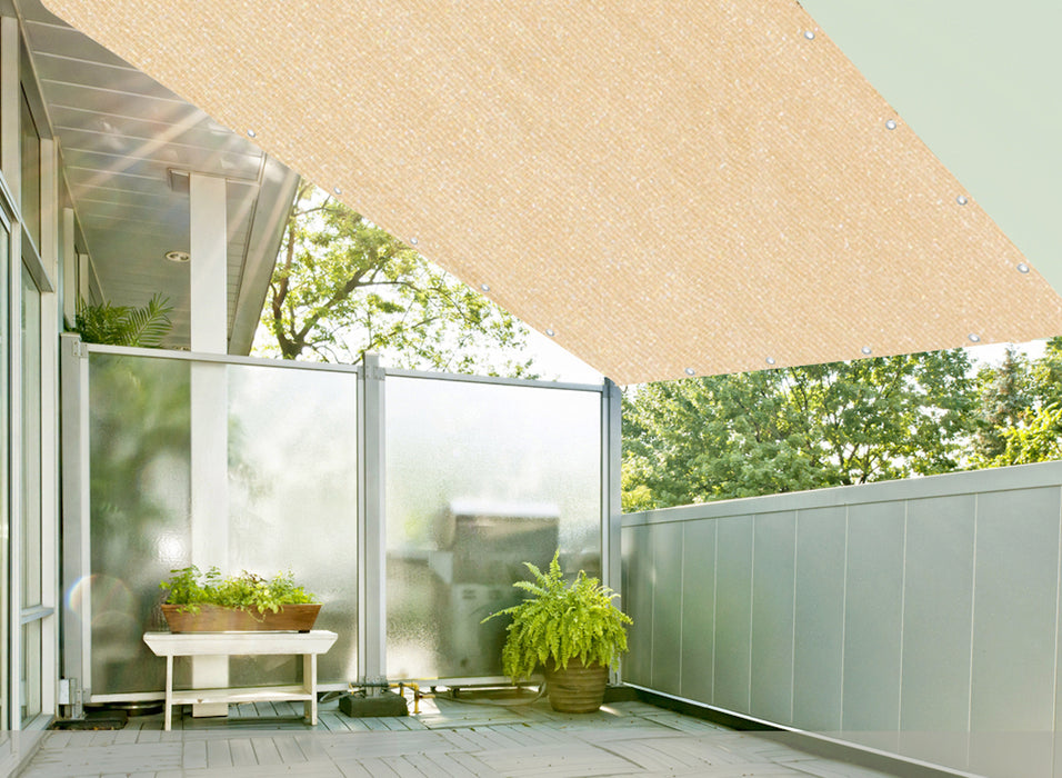 HDPE Straight-Edge Rectangle Sail – Beige