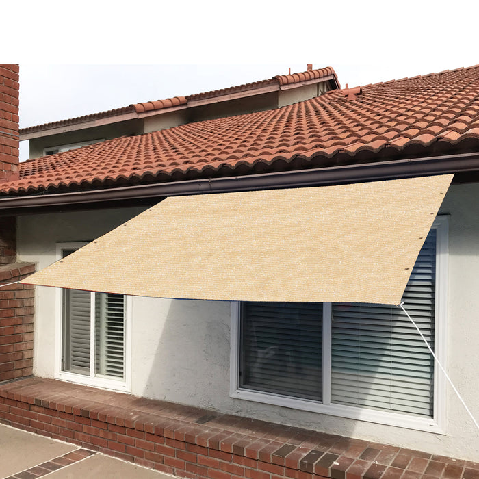 HDPE Straight-Edge Rectangle Sail – Beige