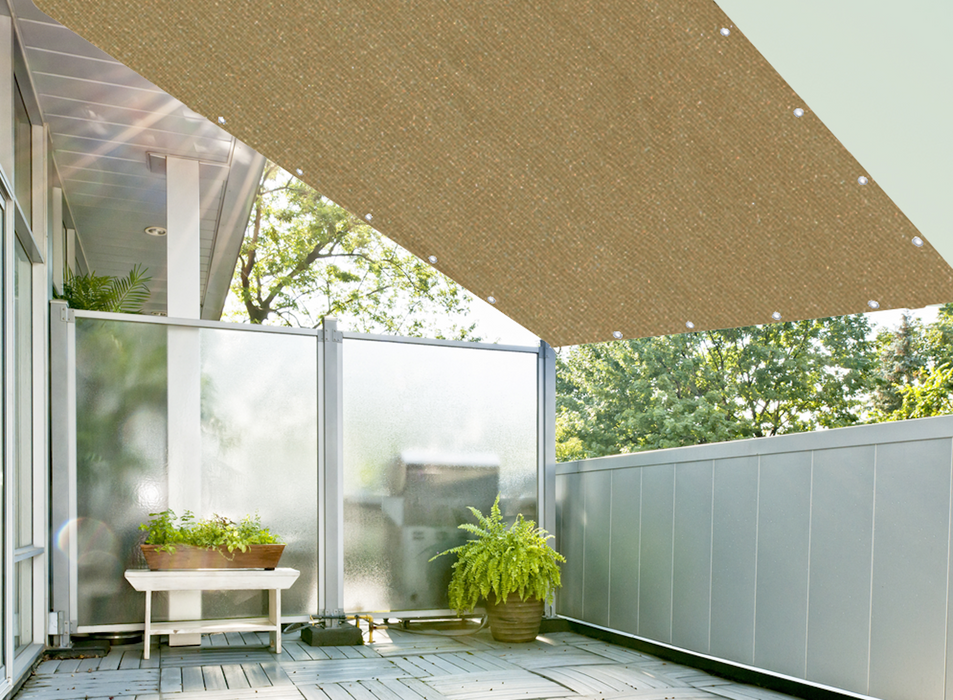 HDPE Straight-Edge Rectangle Sail – Walnut