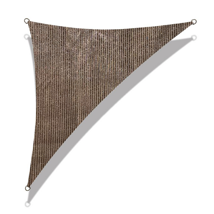 HDPE Triangle Sun Shade Sail – Brown