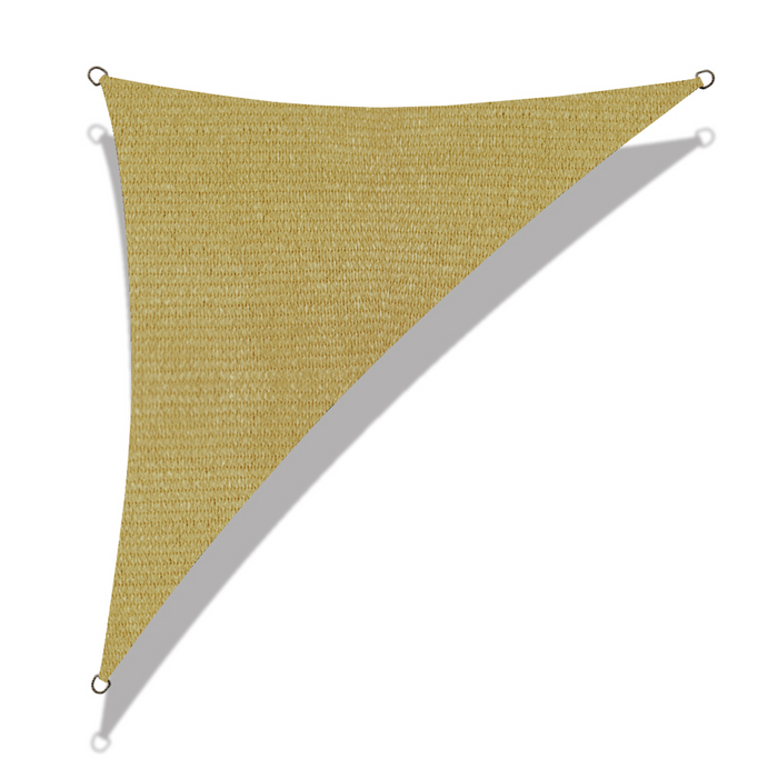 HDPE Triangle Sun Shade Sail – Sand