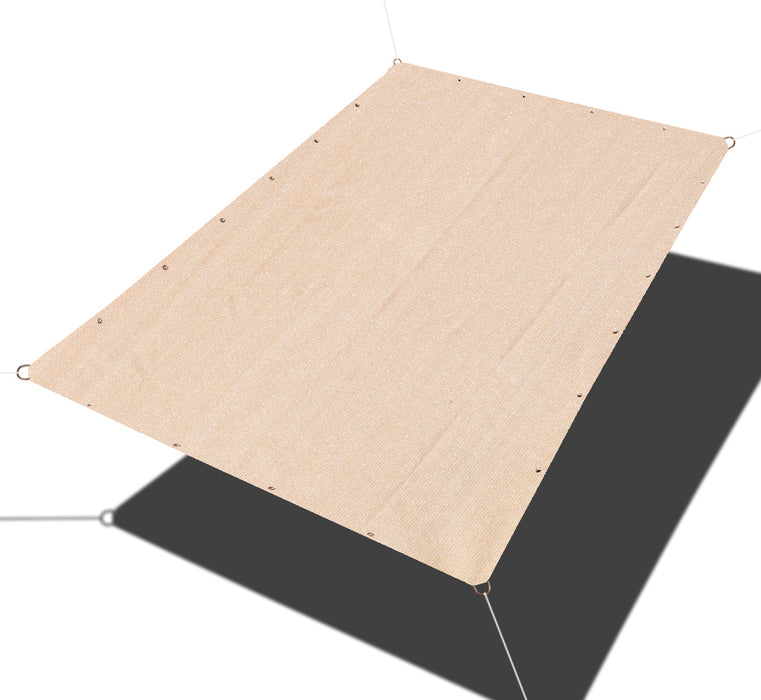 HDPE Straight-Edge Rectangle Sail – Beige