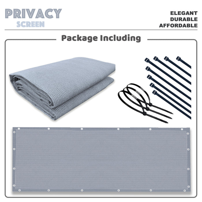 Commercial Balcony Windscreen Fence Privacy Screen Cover – Grey