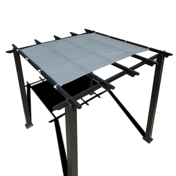 HDPE Pergola & Patio Sun Shade Cover Panel 90% Shade Cloth with Grommets – Grey
