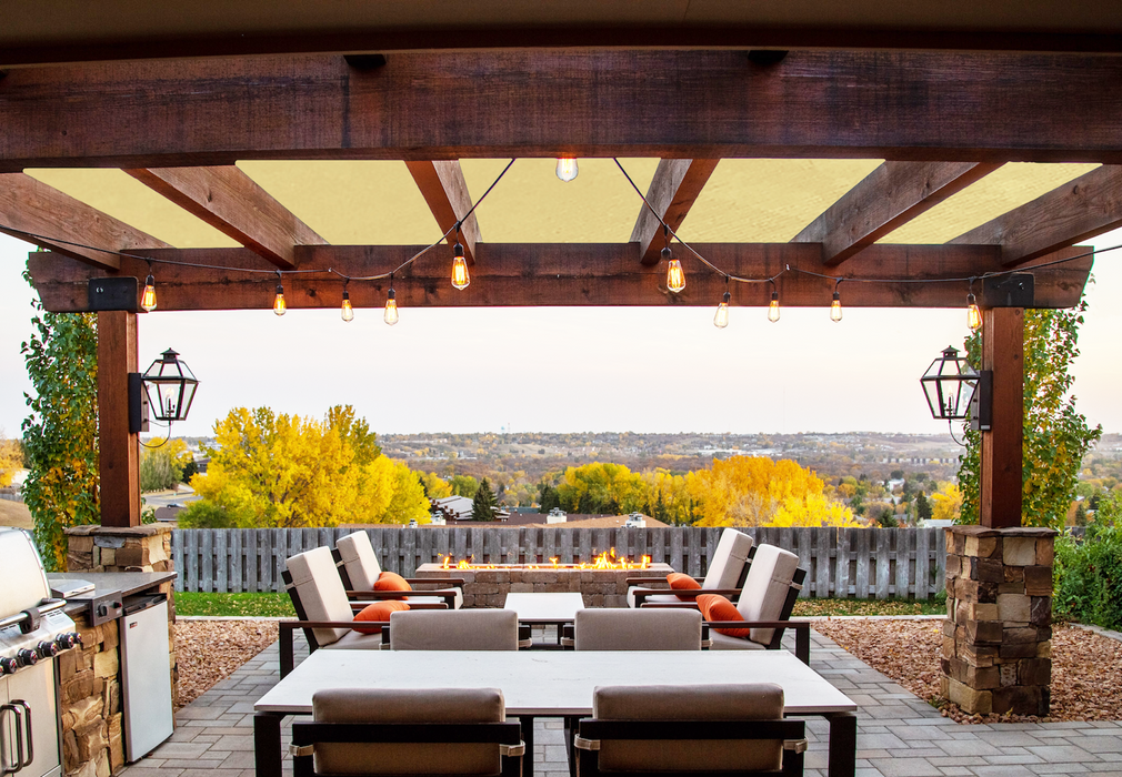HDPE Pergola & Patio Sun Shade Cover Panel 90% Shade Cloth with Grommets - Sand