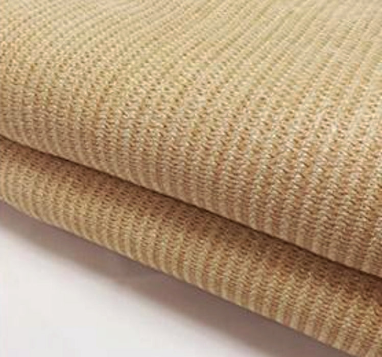 HDPE Sun Shade Cover Panel with 3-Side Grommets & 1-Side Rod Pocket – Beige