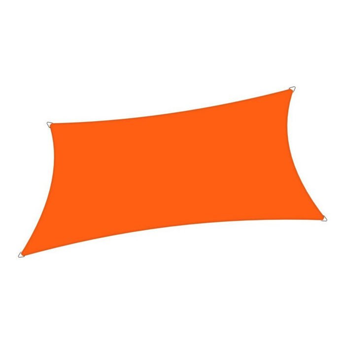 Waterproof Curved-Edge Rectangle Sail – Tangerine Orange