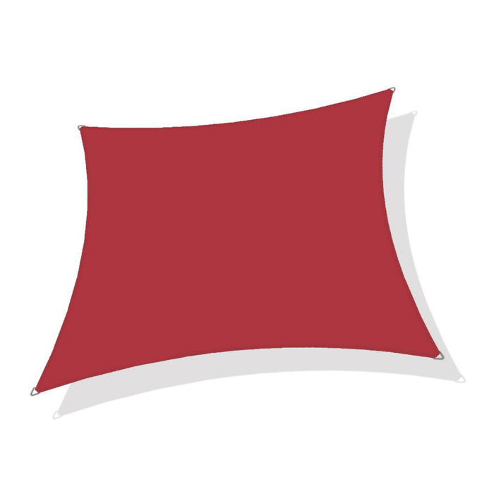 Waterproof Curved-Edge Square Sail – Burgundy Red