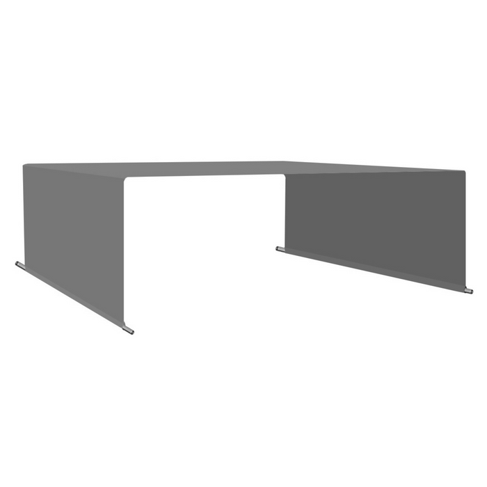 Waterproof Pergola Shade Cover Replacement Canopy with Rod Pockets – Grey