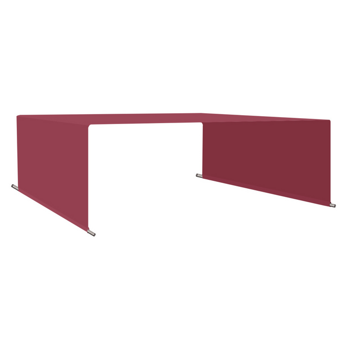 Waterproof Pergola Shade Cover Replacement Canopy with Rod Pockets – Burgundy Red