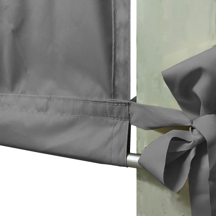 Waterproof Pergola Shade Cover Replacement Canopy with Rod Pockets – Grey