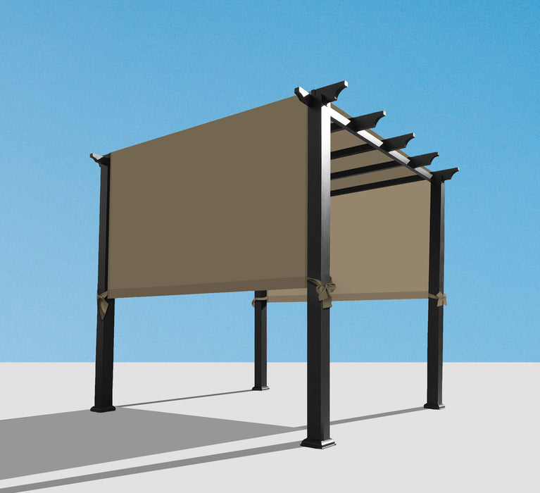 Waterproof Pergola Cover with Rod Pockets – Muddy Water