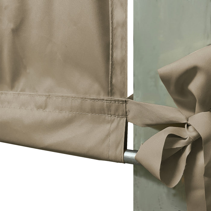Waterproof Pergola Cover with Rod Pockets – Muddy Water