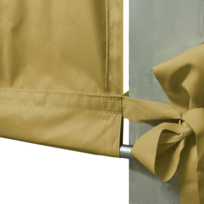 Waterproof Pergola Shade Cover Replacement Canopy with Rod Pockets – Sand