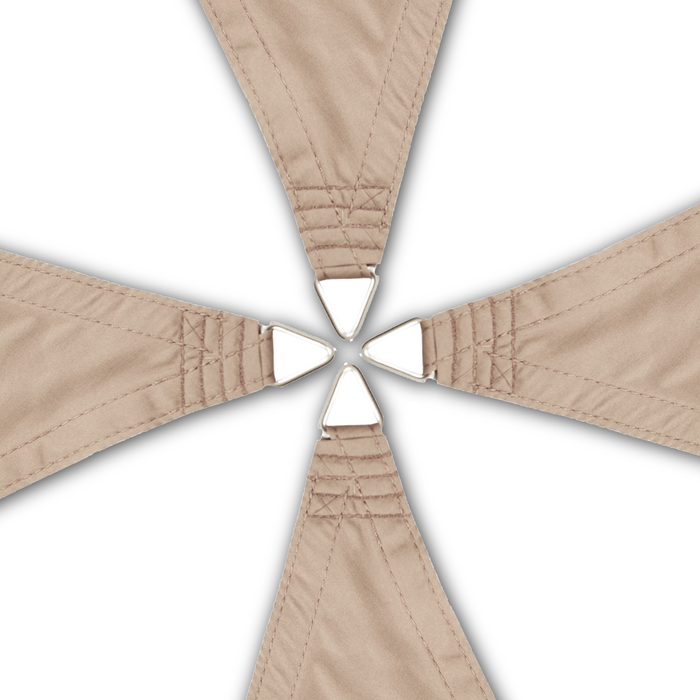 Waterproof  Rectangle Sail Canopy Awning Shelter Fabric Screen for Outdoor Patio Garden Carport– Beige