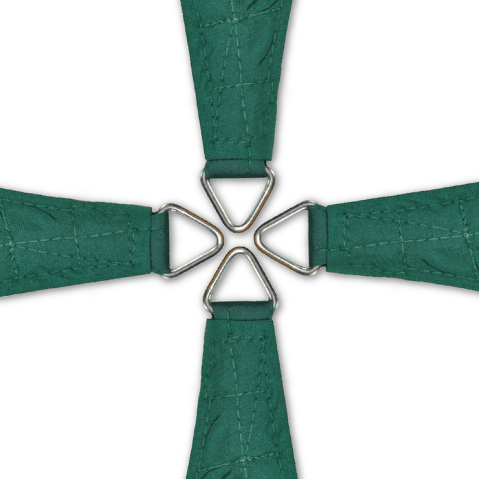 Waterproof Curved-Edge Rectangle Sail – Forest Green