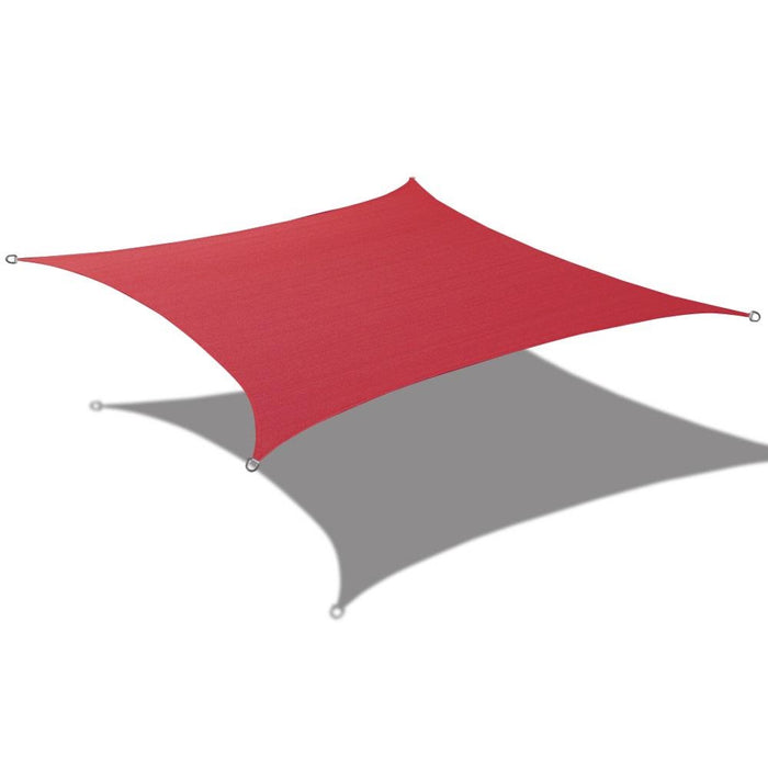 Waterproof Curved-Edge Square Sail – Burgundy Red