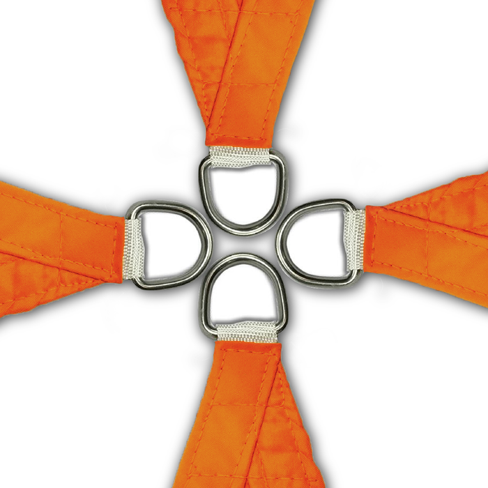 Waterproof Curved-Edge Triangle Sail – Tangerine Orange