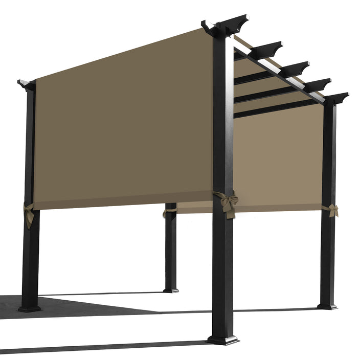 Waterproof Pergola Cover with Rod Pockets – Muddy Water