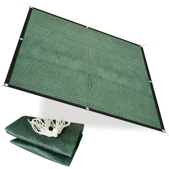 Garden Net with 50% UV Block Shade Cloth with Grommets – Dark Green