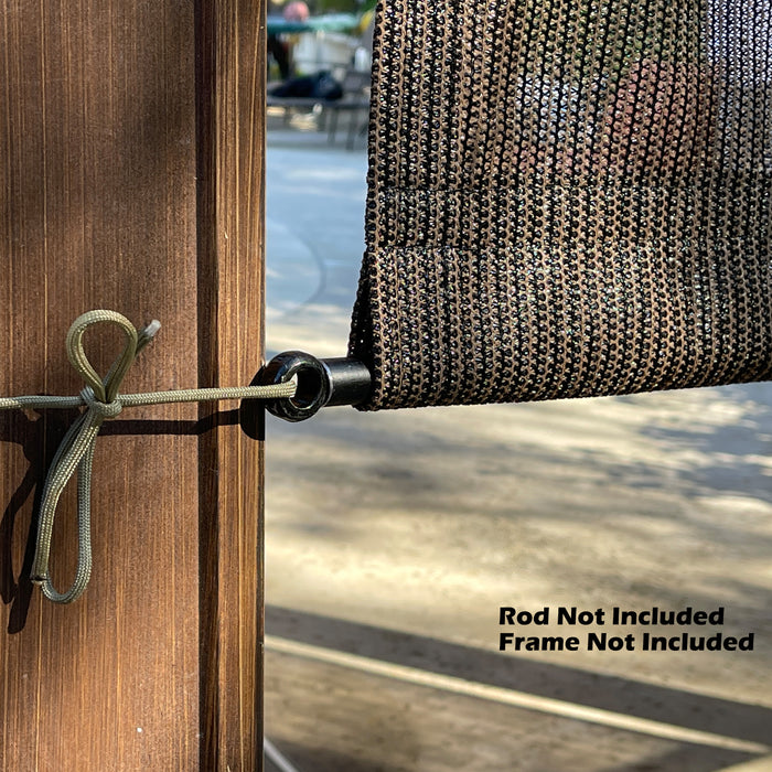 HDPE Breathable Pergola Shade Cover Replacement with Rod Pockets – Brown