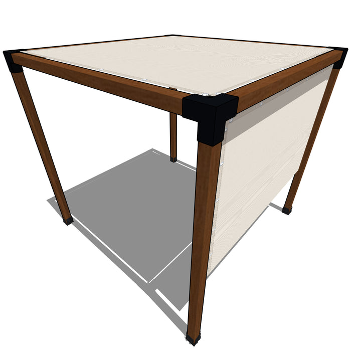 90% UV-Block PVC Coated Heavy Duty Shade Cover 3% Opening, FR-rated